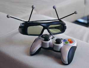 Brille auf und los geht’s. Mit der Konsole wandert man durch die Immobilie.